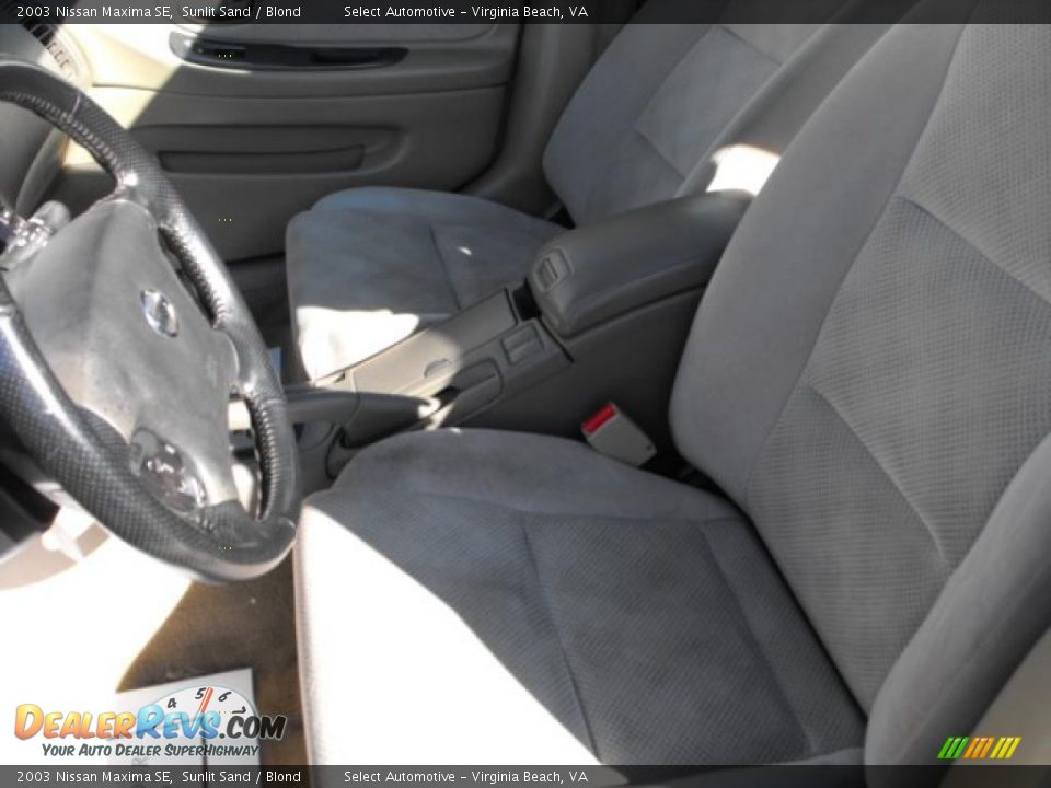 2003 Nissan Maxima SE Sunlit Sand / Blond Photo #10