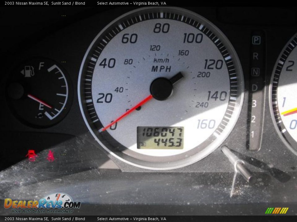 2003 Nissan Maxima SE Sunlit Sand / Blond Photo #12