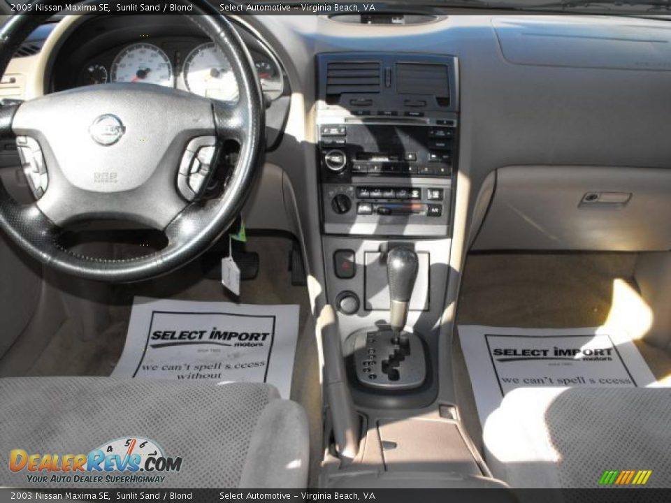 2003 Nissan Maxima SE Sunlit Sand / Blond Photo #13