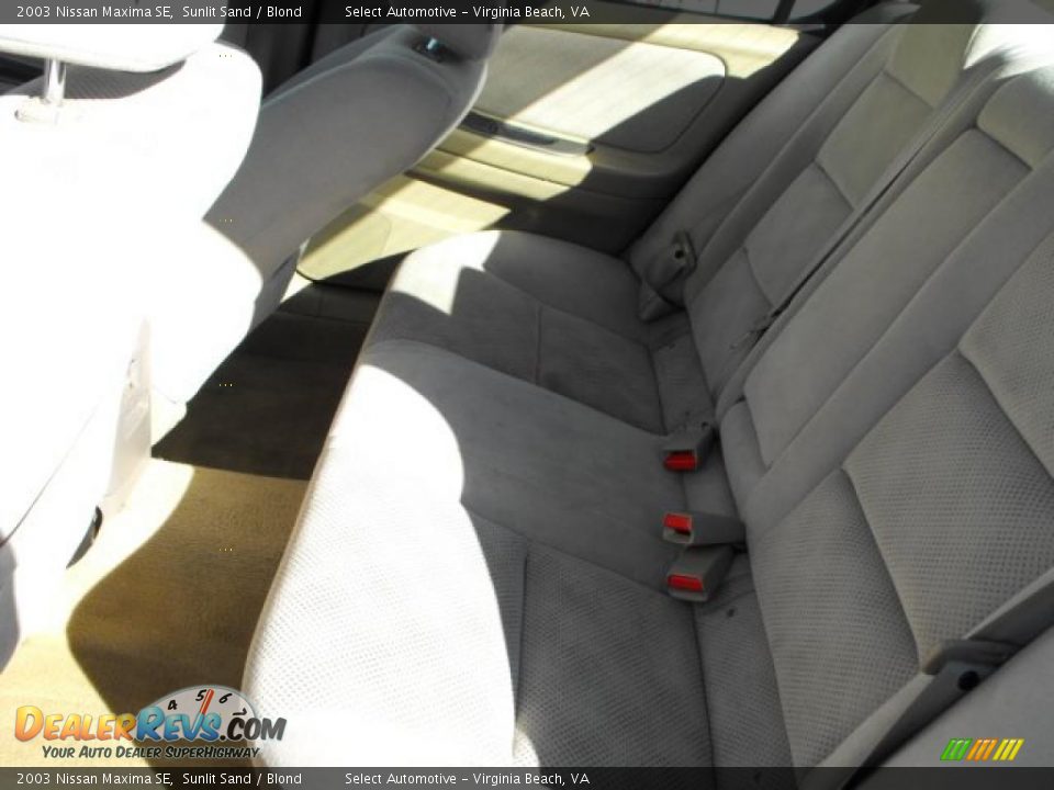 2003 Nissan Maxima SE Sunlit Sand / Blond Photo #16