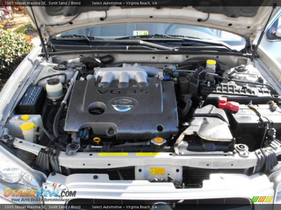 2003 Nissan Maxima SE Sunlit Sand / Blond Photo #20