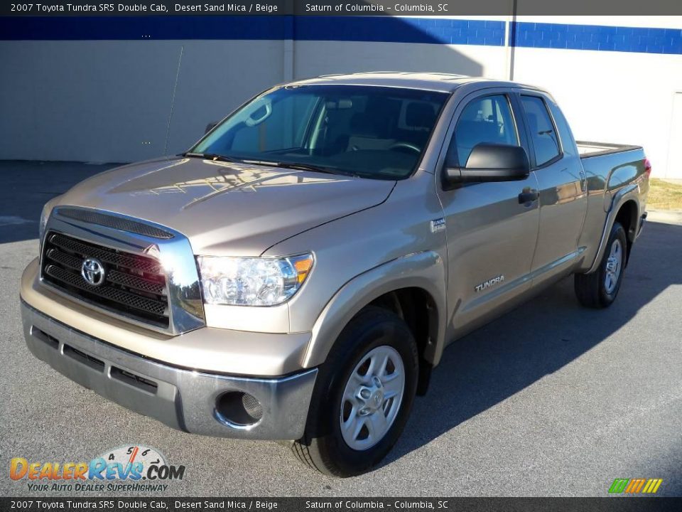 2007 Toyota Tundra SR5 Double Cab Desert Sand Mica / Beige Photo #3