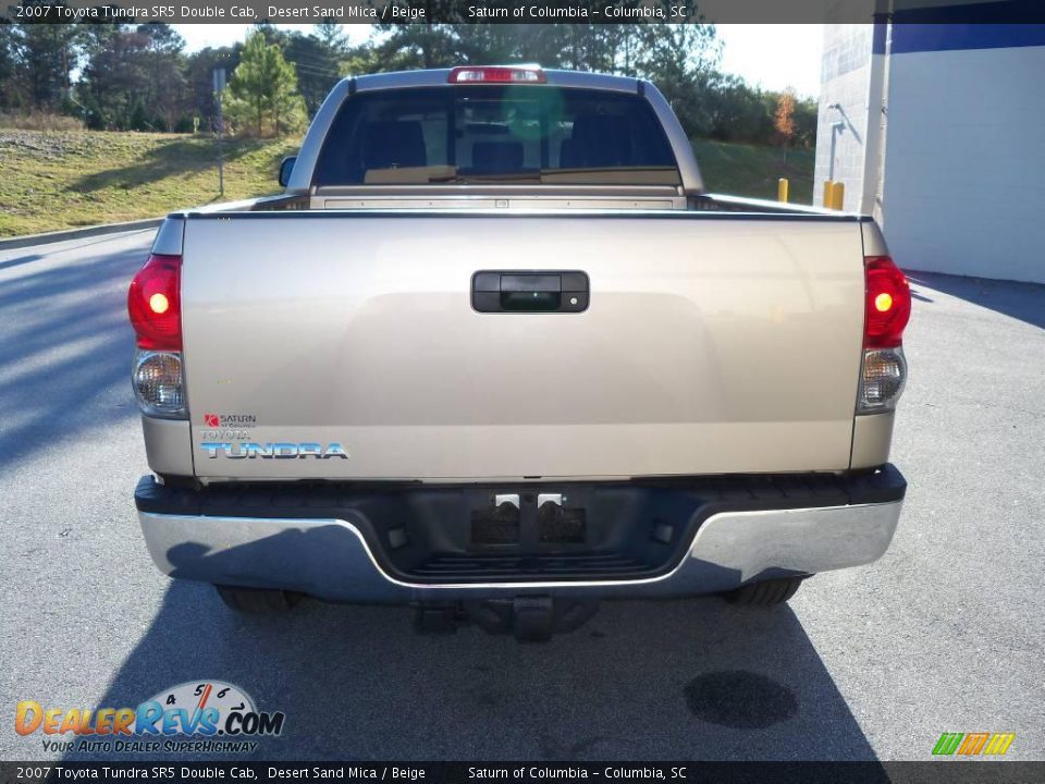 2007 Toyota Tundra SR5 Double Cab Desert Sand Mica / Beige Photo #6