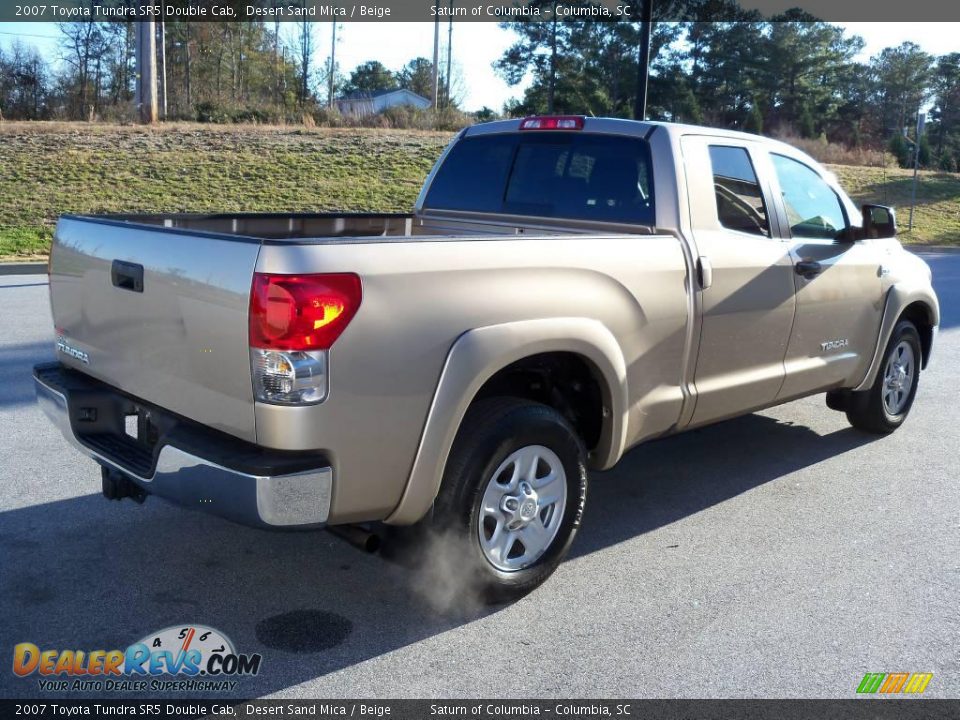 2007 Toyota Tundra SR5 Double Cab Desert Sand Mica / Beige Photo #7