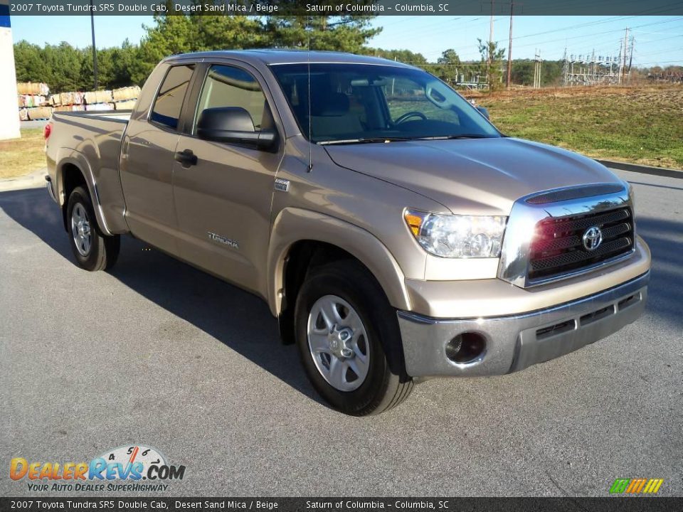 2007 Toyota Tundra SR5 Double Cab Desert Sand Mica / Beige Photo #9