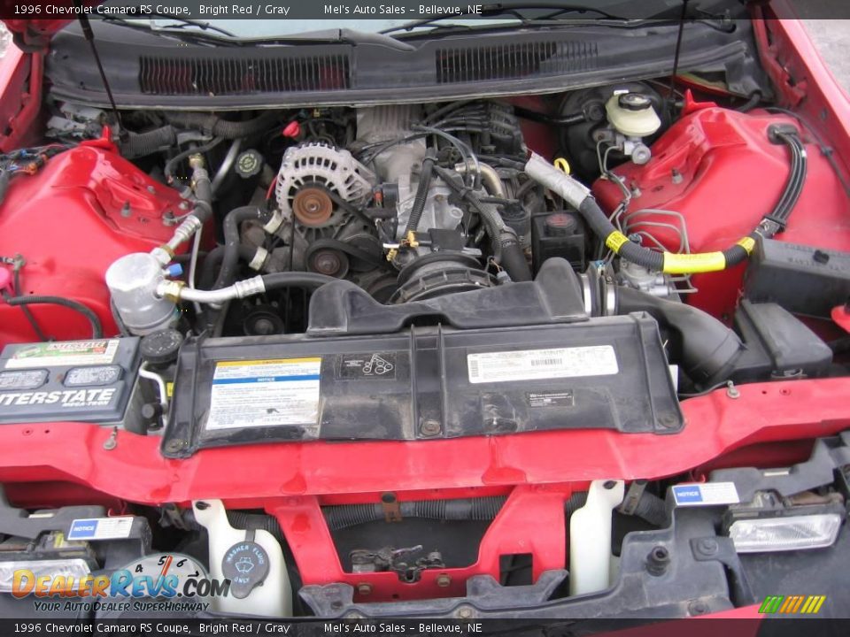 1996 Chevrolet Camaro RS Coupe Bright Red / Gray Photo #5