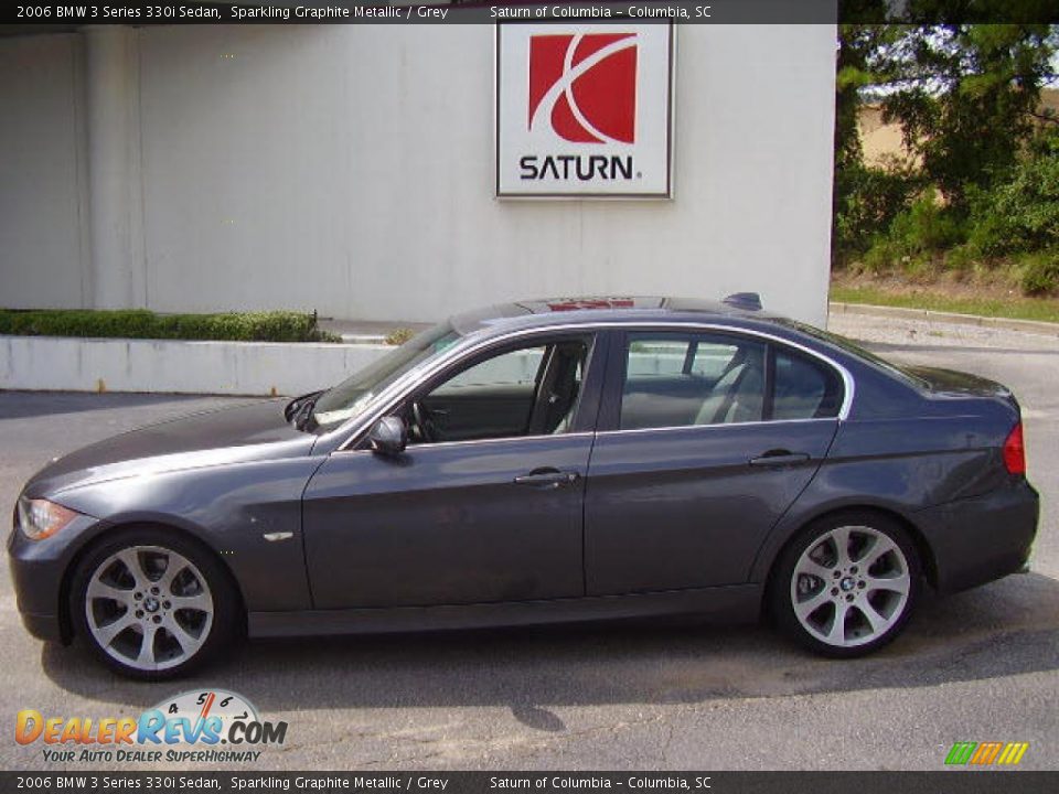 2006 BMW 3 Series 330i Sedan Sparkling Graphite Metallic / Grey Photo #1