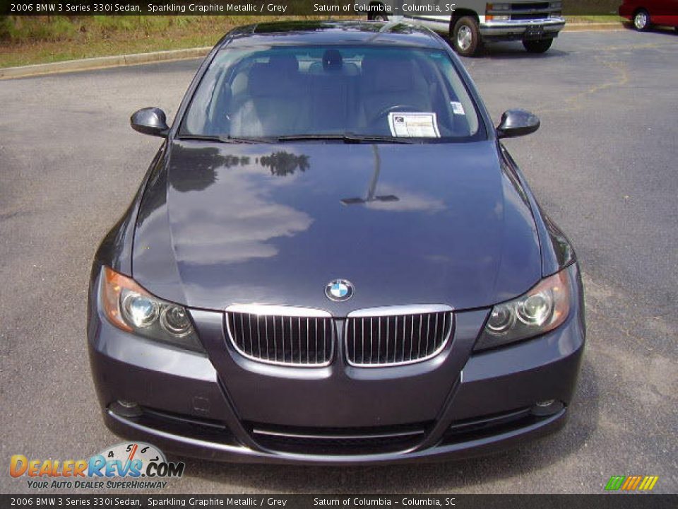 2006 BMW 3 Series 330i Sedan Sparkling Graphite Metallic / Grey Photo #3