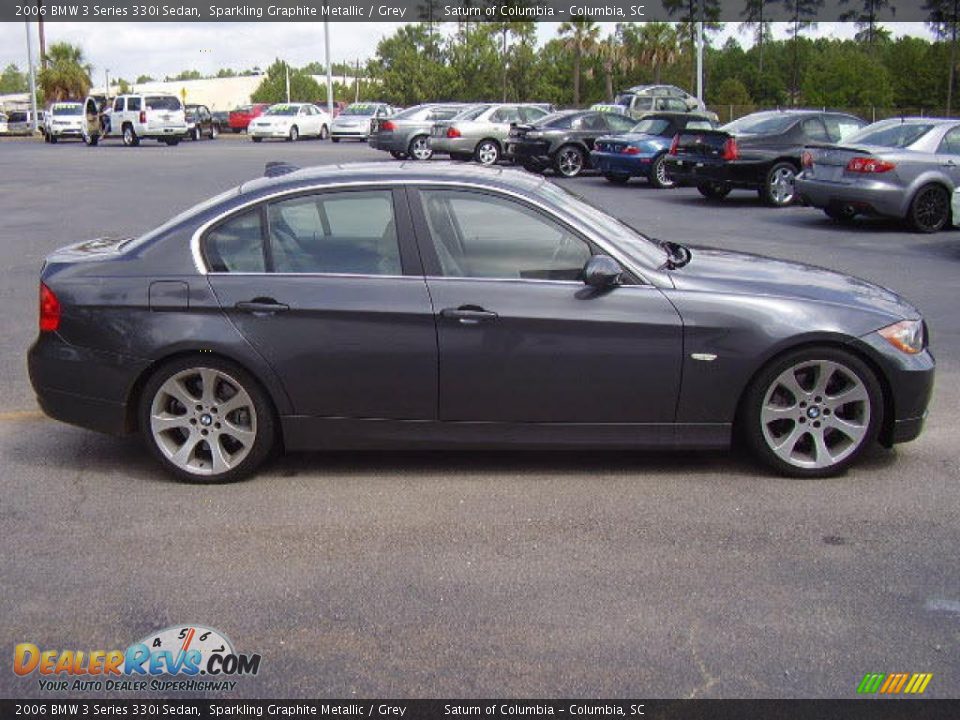 2006 BMW 3 Series 330i Sedan Sparkling Graphite Metallic / Grey Photo #4