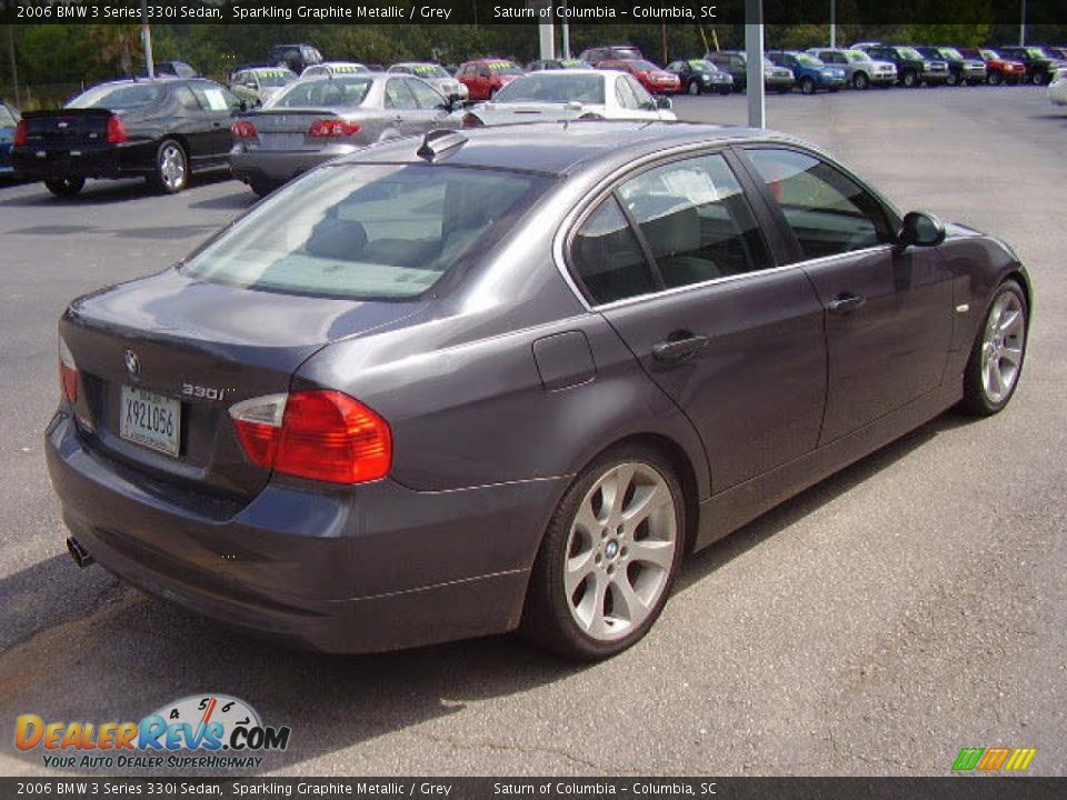 2006 BMW 3 Series 330i Sedan Sparkling Graphite Metallic / Grey Photo #5