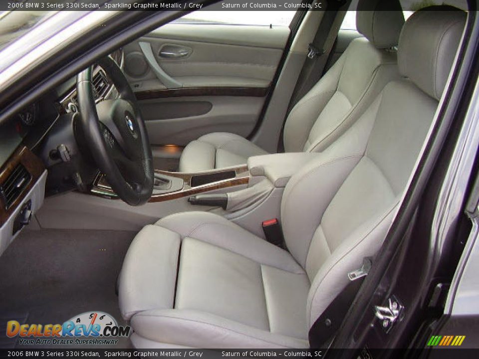 2006 BMW 3 Series 330i Sedan Sparkling Graphite Metallic / Grey Photo #11
