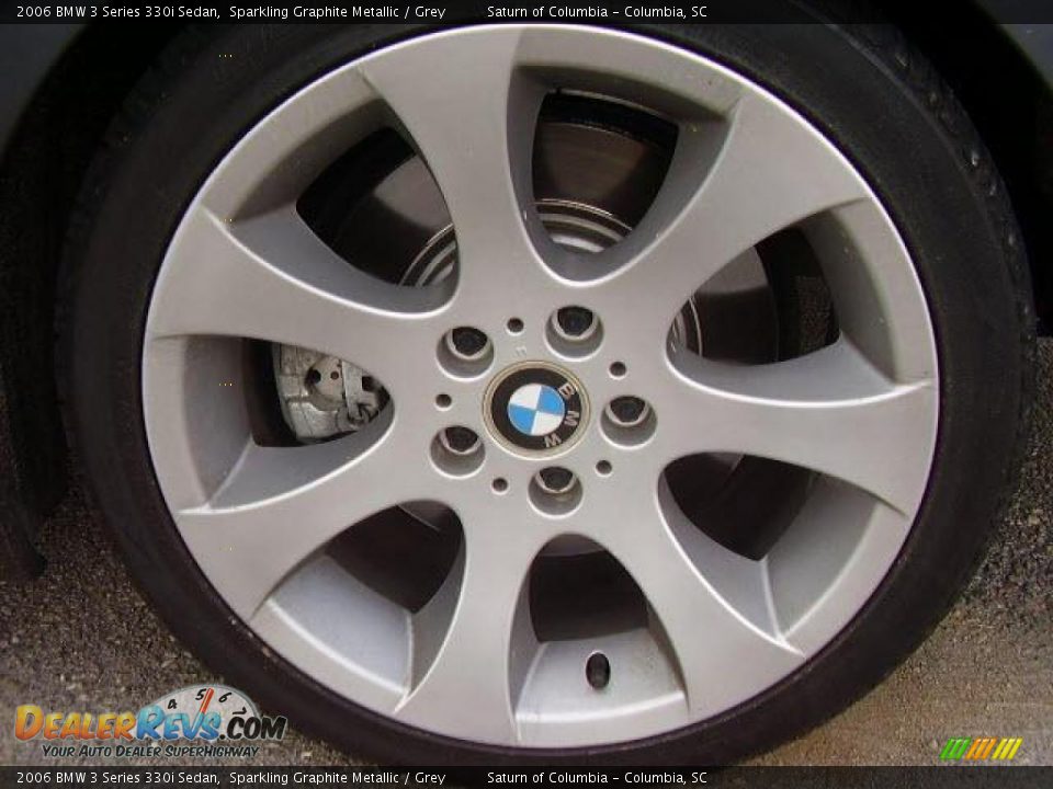 2006 BMW 3 Series 330i Sedan Sparkling Graphite Metallic / Grey Photo #15