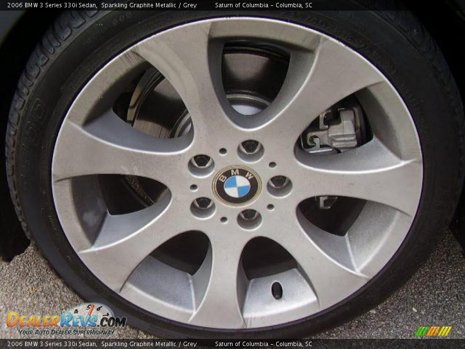 2006 BMW 3 Series 330i Sedan Sparkling Graphite Metallic / Grey Photo #16