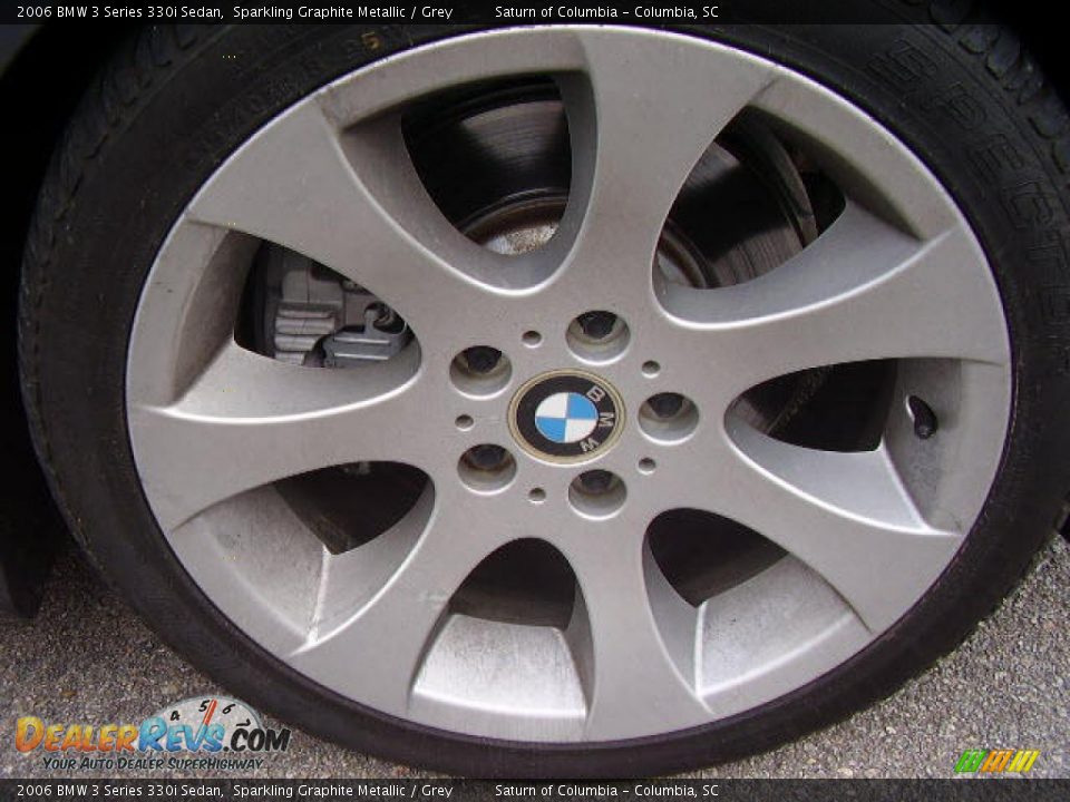 2006 BMW 3 Series 330i Sedan Sparkling Graphite Metallic / Grey Photo #17