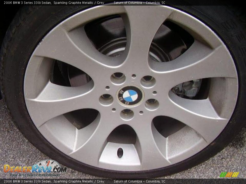 2006 BMW 3 Series 330i Sedan Sparkling Graphite Metallic / Grey Photo #18