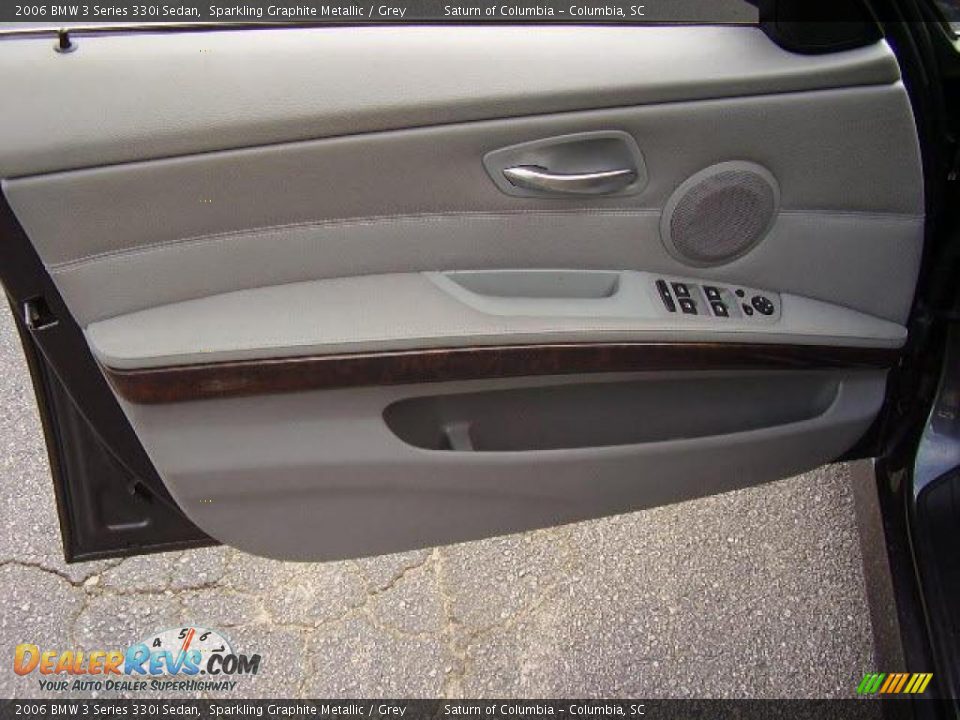 2006 BMW 3 Series 330i Sedan Sparkling Graphite Metallic / Grey Photo #21