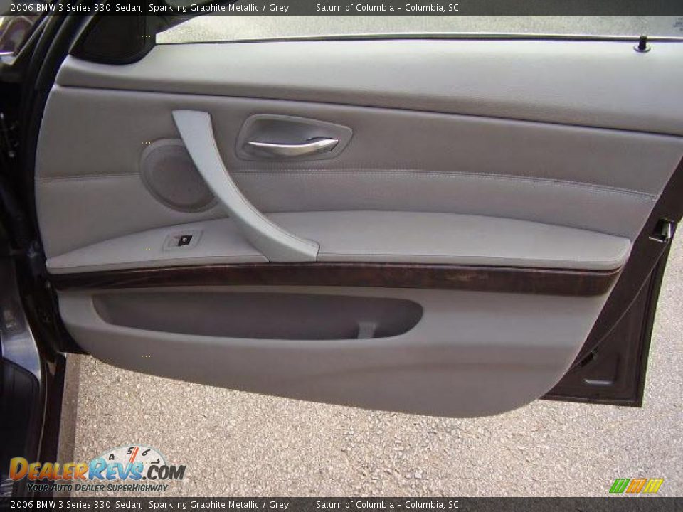 2006 BMW 3 Series 330i Sedan Sparkling Graphite Metallic / Grey Photo #23