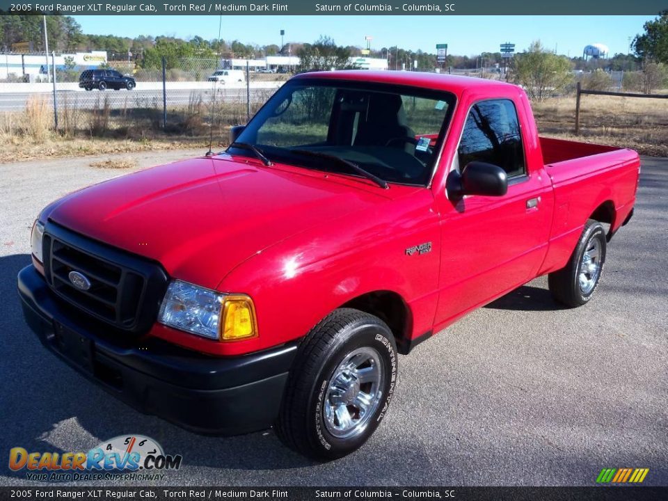 2005 Ford Ranger XLT Regular Cab Torch Red / Medium Dark Flint Photo #4