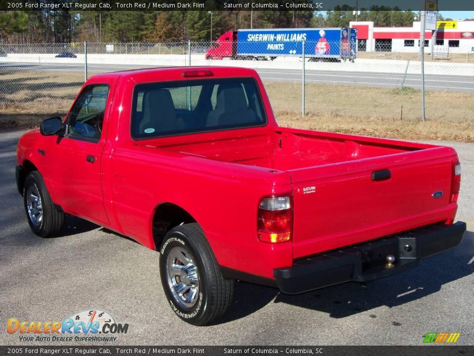 2005 Ford Ranger XLT Regular Cab Torch Red / Medium Dark Flint Photo #6