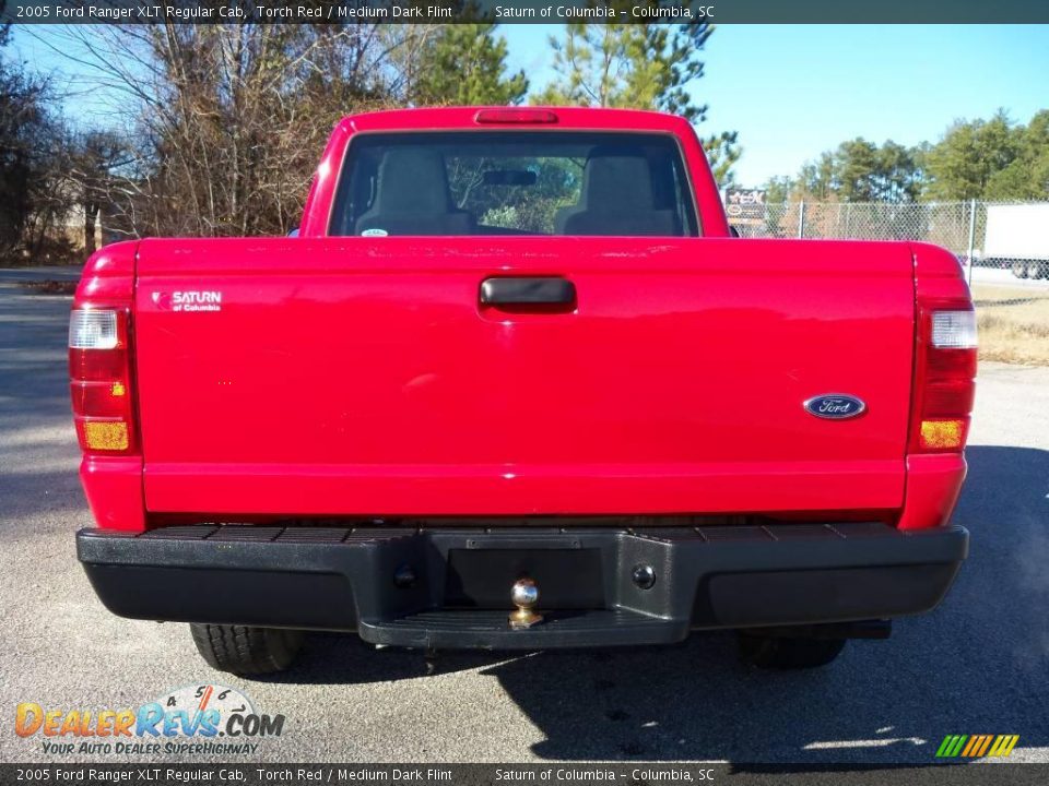 2005 Ford Ranger XLT Regular Cab Torch Red / Medium Dark Flint Photo #8