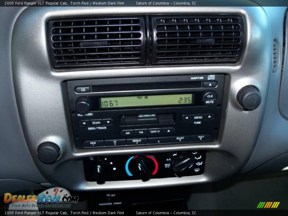 2005 Ford Ranger XLT Regular Cab Torch Red / Medium Dark Flint Photo #25