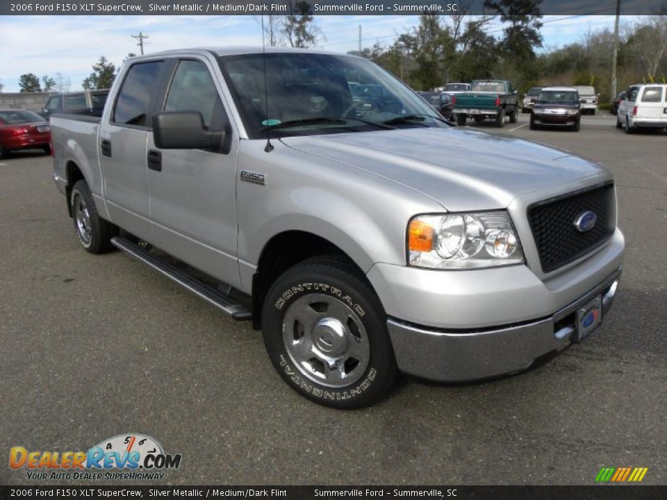 2006 Ford F150 XLT SuperCrew Silver Metallic / Medium/Dark Flint Photo #1