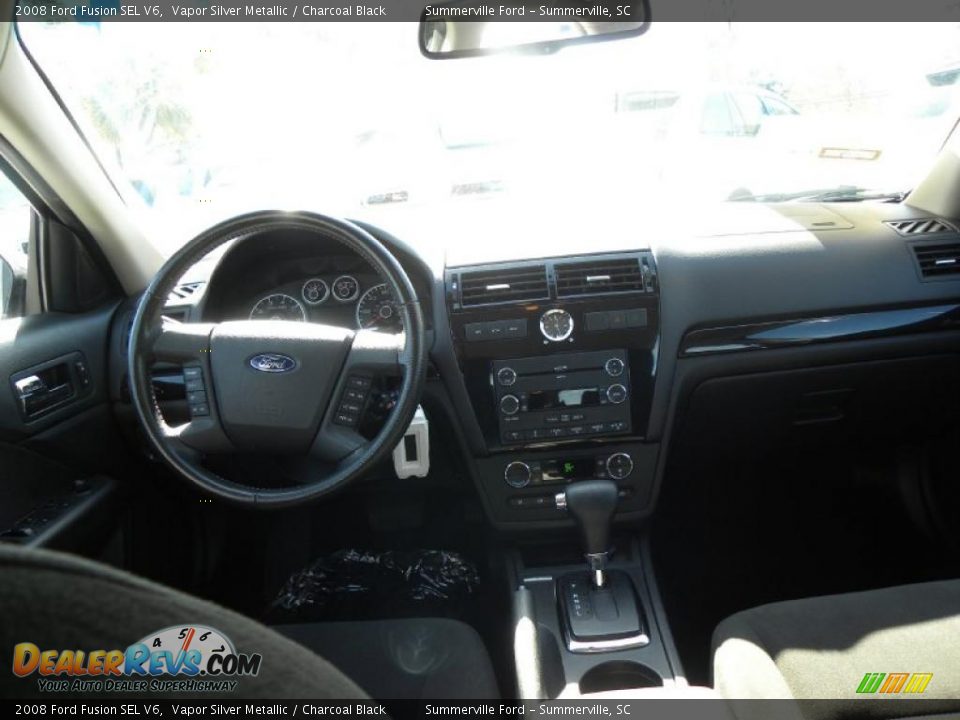 2008 Ford Fusion SEL V6 Vapor Silver Metallic / Charcoal Black Photo #3