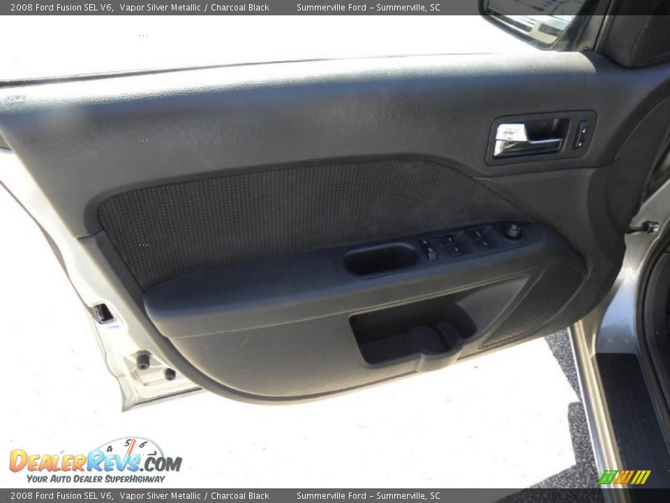 2008 Ford Fusion SEL V6 Vapor Silver Metallic / Charcoal Black Photo #5