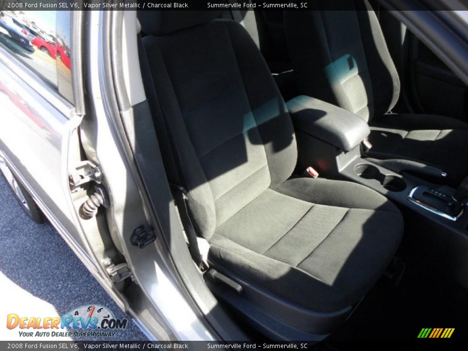 2008 Ford Fusion SEL V6 Vapor Silver Metallic / Charcoal Black Photo #8