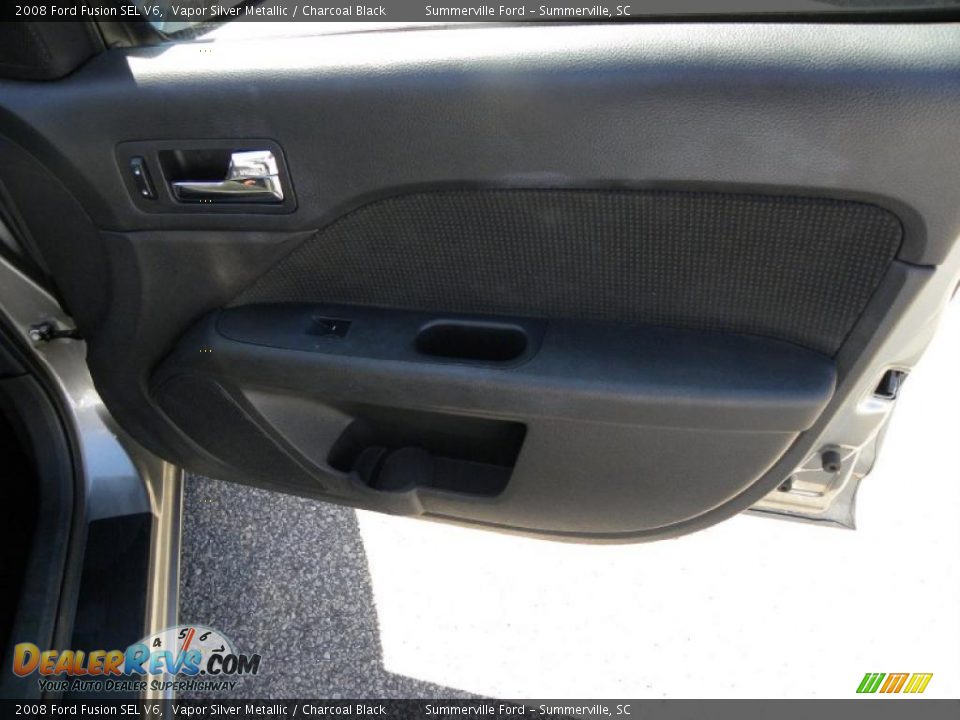 2008 Ford Fusion SEL V6 Vapor Silver Metallic / Charcoal Black Photo #10