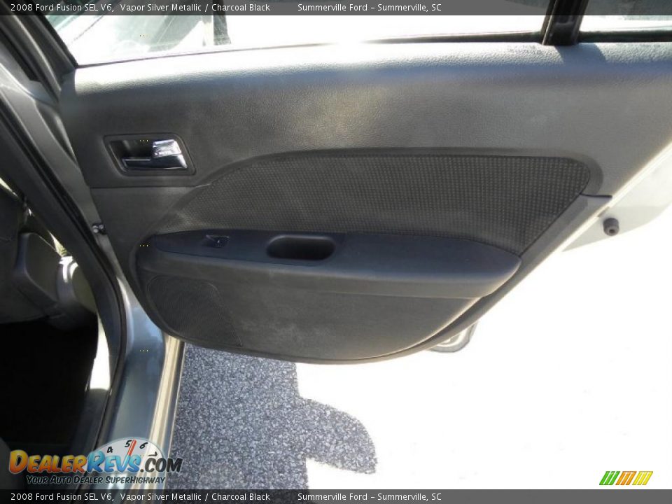 2008 Ford Fusion SEL V6 Vapor Silver Metallic / Charcoal Black Photo #12