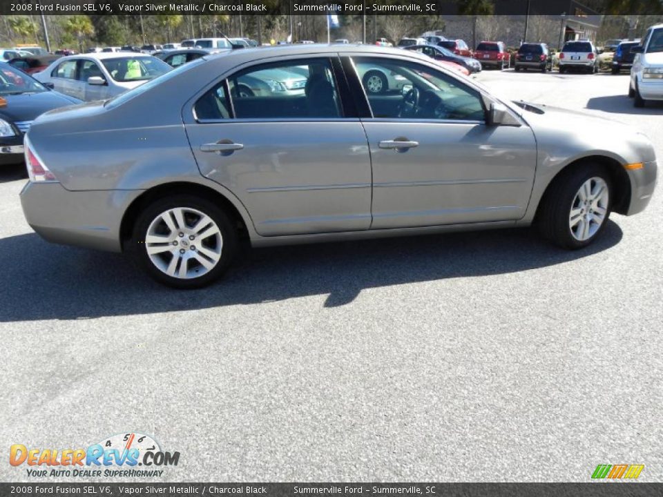 2008 Ford Fusion SEL V6 Vapor Silver Metallic / Charcoal Black Photo #13