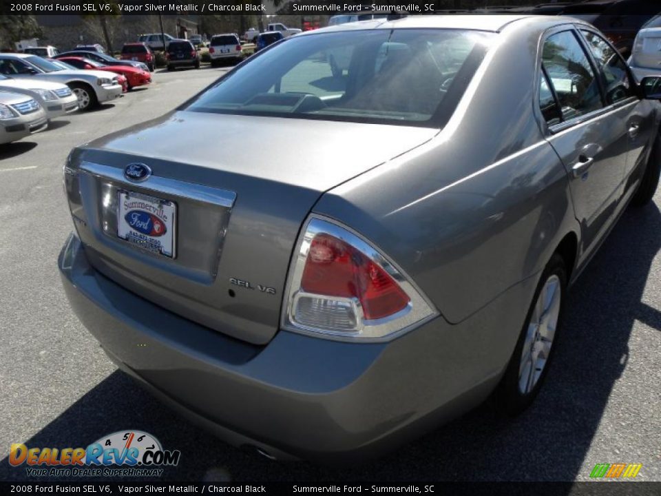2008 Ford Fusion SEL V6 Vapor Silver Metallic / Charcoal Black Photo #14