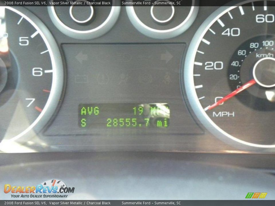 2008 Ford Fusion SEL V6 Vapor Silver Metallic / Charcoal Black Photo #23