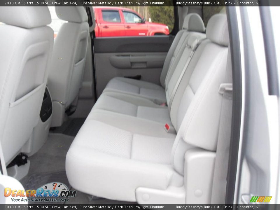 2010 GMC Sierra 1500 SLE Crew Cab 4x4 Pure Silver Metallic / Dark Titanium/Light Titanium Photo #11