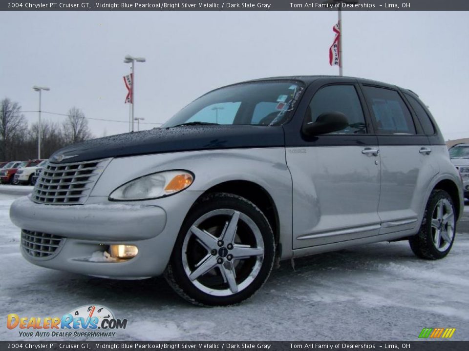 2004 Chrysler PT Cruiser GT Midnight Blue Pearlcoat/Bright Silver Metallic / Dark Slate Gray Photo #5