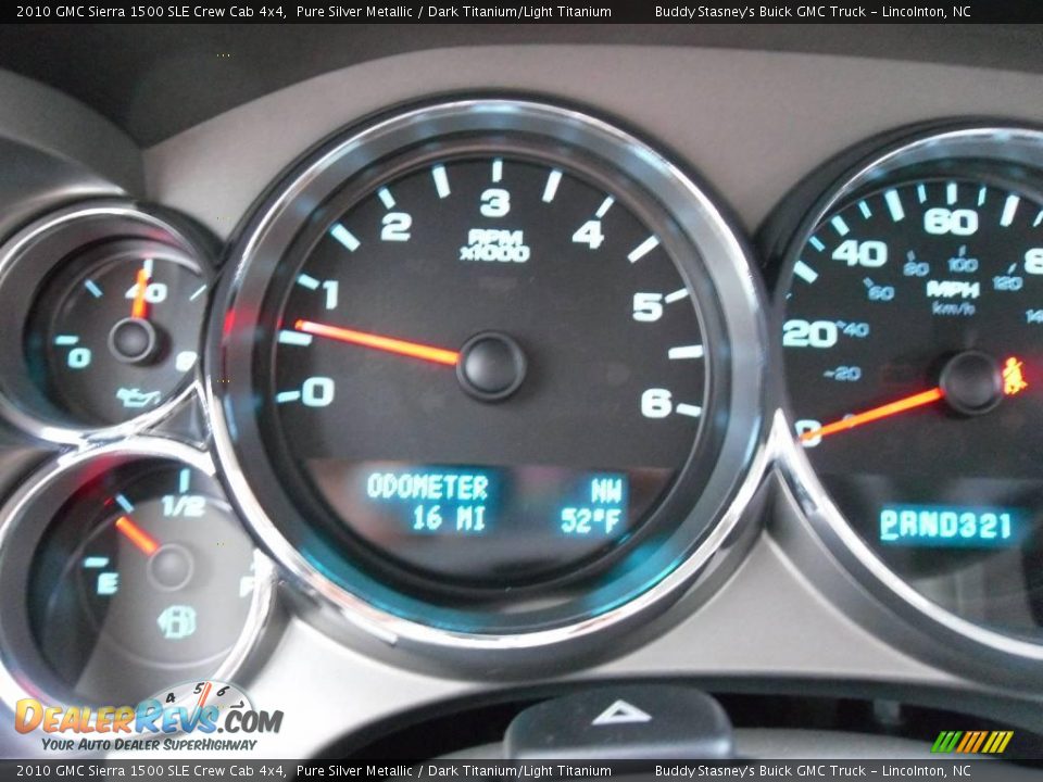 2010 GMC Sierra 1500 SLE Crew Cab 4x4 Pure Silver Metallic / Dark Titanium/Light Titanium Photo #25