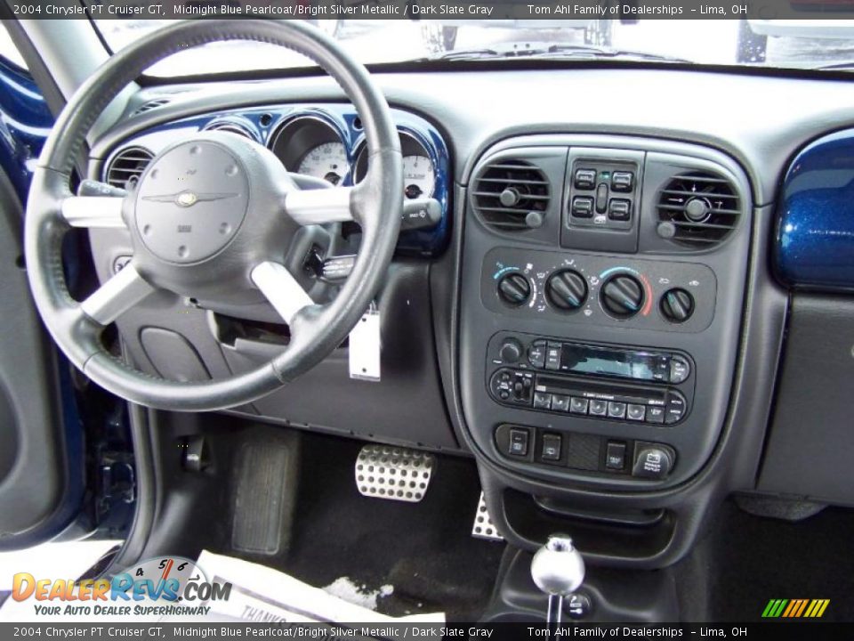 2004 Chrysler PT Cruiser GT Midnight Blue Pearlcoat/Bright Silver Metallic / Dark Slate Gray Photo #16
