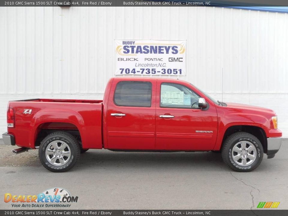 2010 GMC Sierra 1500 SLT Crew Cab 4x4 Fire Red / Ebony Photo #1