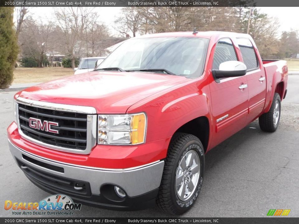 2010 GMC Sierra 1500 SLT Crew Cab 4x4 Fire Red / Ebony Photo #2