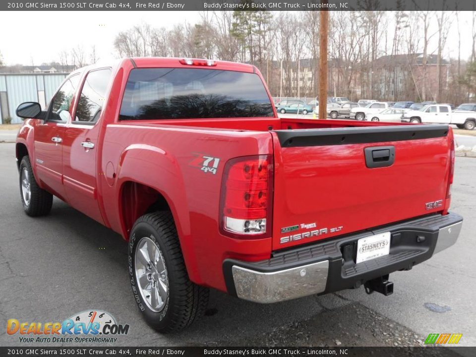 2010 GMC Sierra 1500 SLT Crew Cab 4x4 Fire Red / Ebony Photo #3