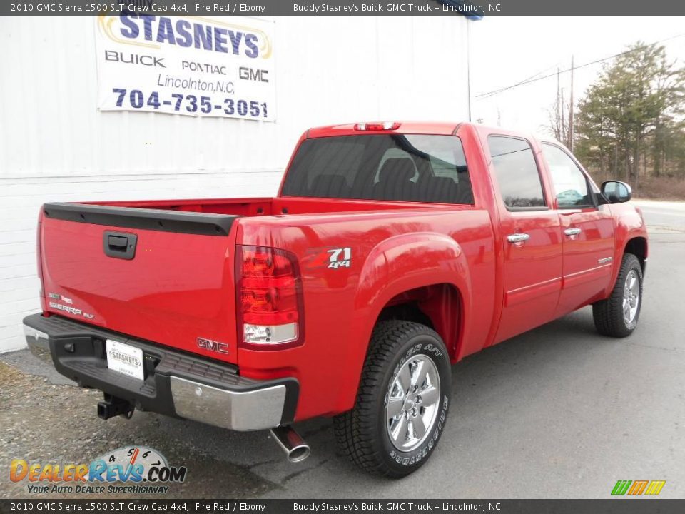 2010 GMC Sierra 1500 SLT Crew Cab 4x4 Fire Red / Ebony Photo #5