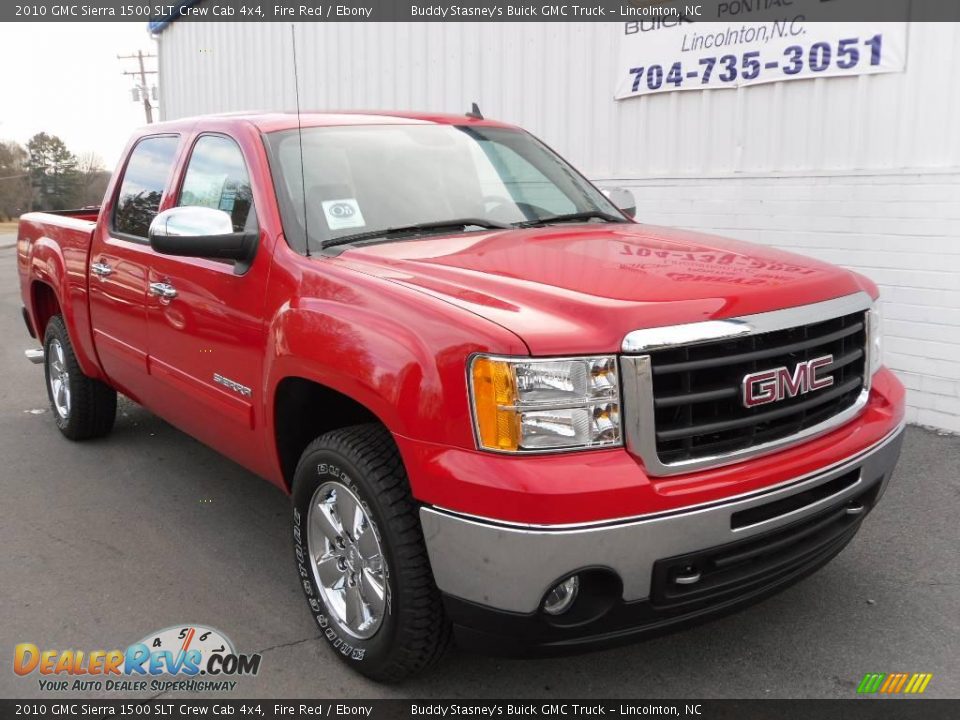 2010 GMC Sierra 1500 SLT Crew Cab 4x4 Fire Red / Ebony Photo #6