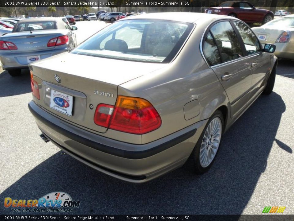 2001 BMW 3 Series 330i Sedan Sahara Beige Metallic / Sand Photo #14