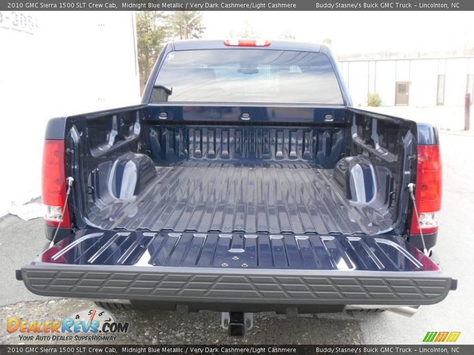 2010 GMC Sierra 1500 SLT Crew Cab Midnight Blue Metallic / Very Dark Cashmere/Light Cashmere Photo #15