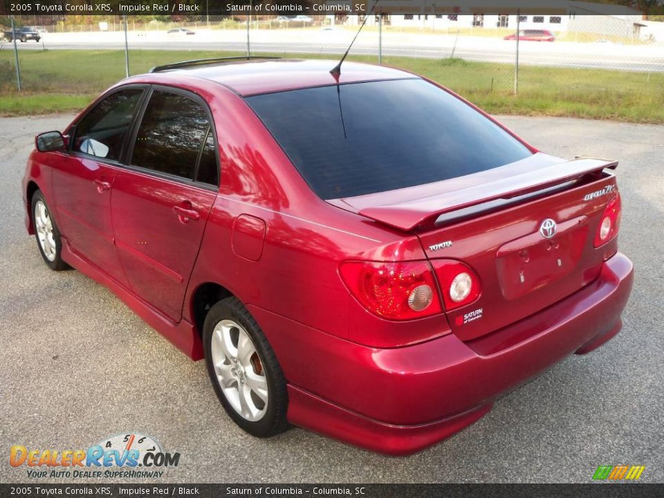 2005 Toyota Corolla XRS Impulse Red / Black Photo #6