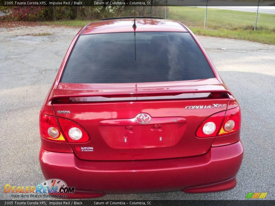 2005 Toyota Corolla XRS Impulse Red / Black Photo #7