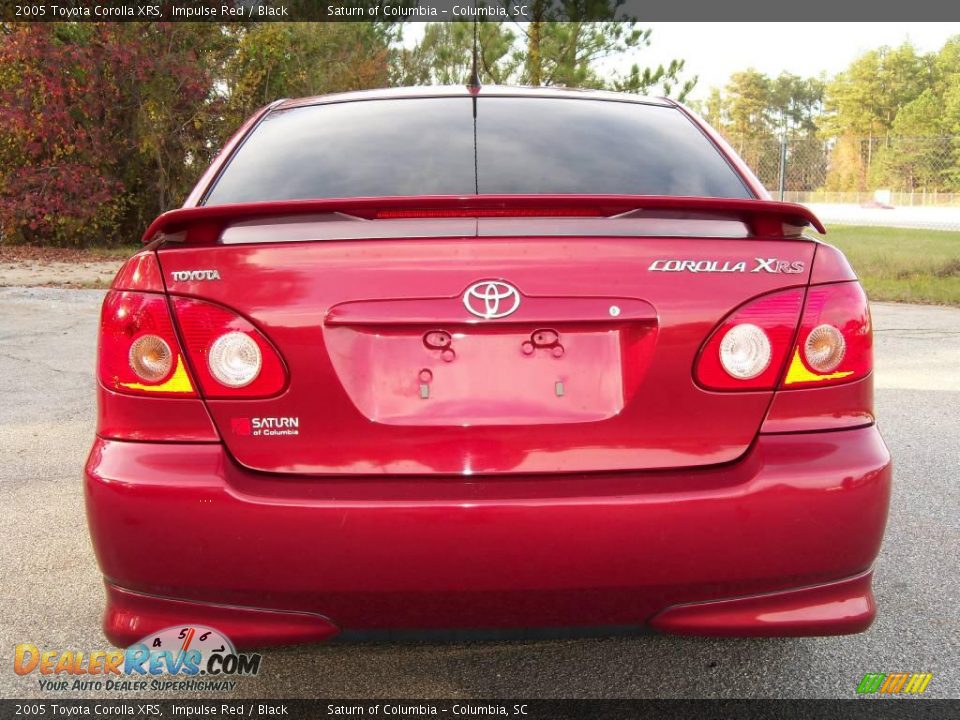 2005 Toyota Corolla XRS Impulse Red / Black Photo #8