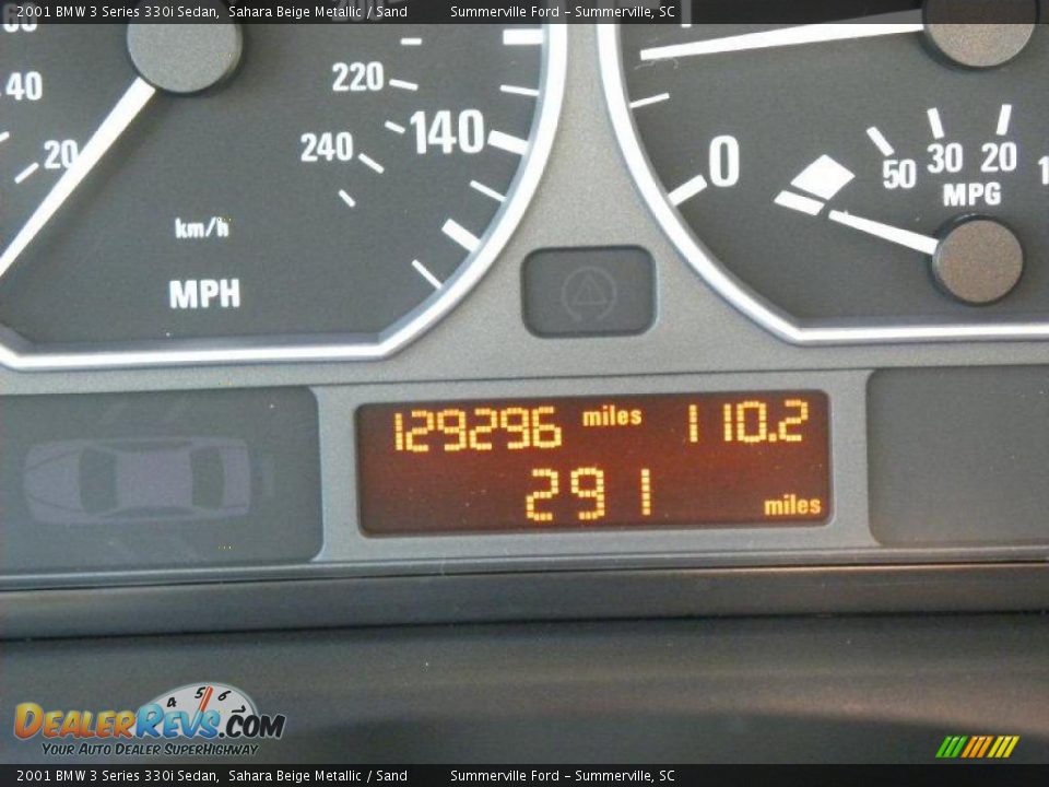 2001 BMW 3 Series 330i Sedan Sahara Beige Metallic / Sand Photo #23