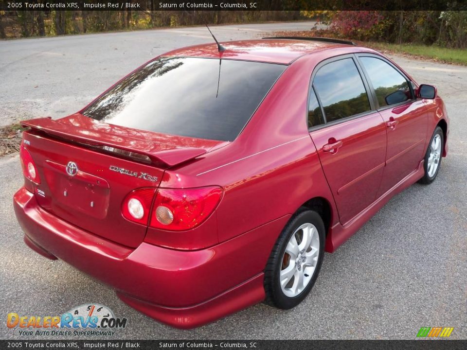 2005 Toyota Corolla XRS Impulse Red / Black Photo #10